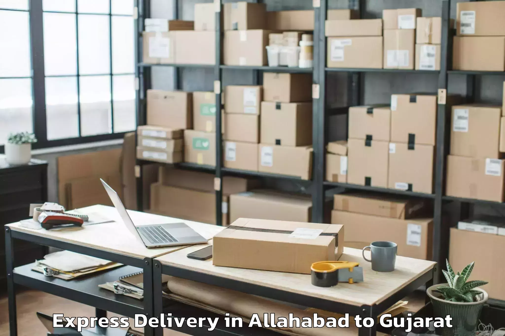 Quality Allahabad to Karjan Express Delivery